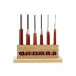 (Bild für) Splintentreiber-Satz, 6-tlg, Holzständer