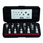 (Bild für) Schraubendreher-Einsätze-Satz 1/2", 10-tlg, Sechskant, Zoll