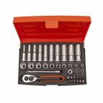 (Bild für) Steckschlüssel-Satz 1/4", standard + lang