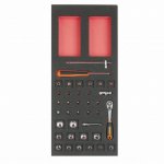 (Bild für) 1/3 Einlage, Steckschlüssel + Zubehör 1/4", 37-tlg