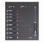 (Bild für) 2/3 Einlage, Schraubendreher, Schlitz + PH, 11-tlg