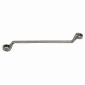 Doppelringschlüssel, Edelstahl/Inox, magnetisch, gekröpft, SW 9 + 11 mm