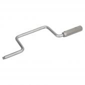 1/2" Kurbel, Edelstahl/Inox, magnetisch, drehbarer Griff, 390 mm