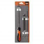 Kettensägefeilen-Set, Ergo-Heft, 200 mm, Ø 4,0 mm