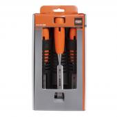 Stechbeitel-Satz, 12, 18, 25 mm, mit individuellen Holstern