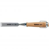 Stechbeitel, Holzgriff, vernickelter Stahlring, 15 x 140 mm