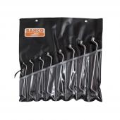 Doppelringschlüssel-Satz, tiefgekröpft, 12kant, metrisch, 8-tlg