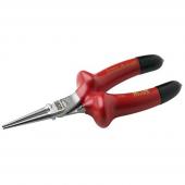 Rundzange, ergo, verchromt, isoliert, 160 mm