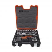 Steckschlüssel-Satz 1/4"+1/2", 77-tlg