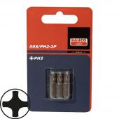 1/4" Bits, 25 mm, PH 3, 3er Pack